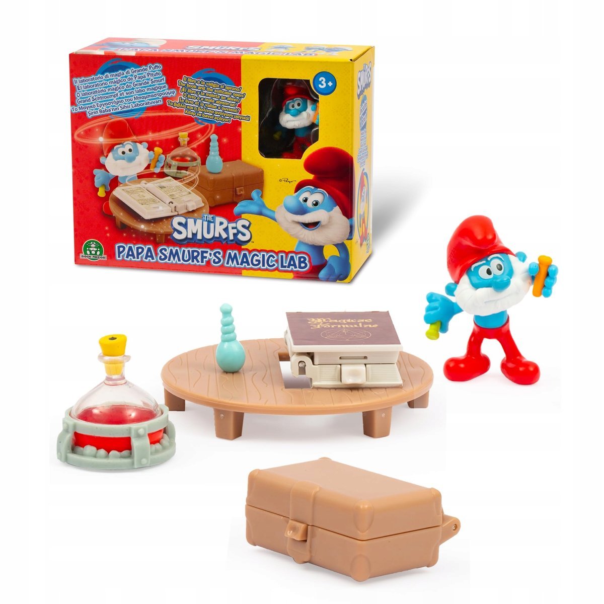 Smerfy, pudełko z funkcjami i 1 ekskluzywna figurka 5,5 cm i akcesoria, mo