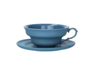 Filiżanki - Filiżanka M 250 ml ze spodkiem niebieska CD24 - miniaturka - grafika 1