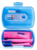 Zestawy kosmetyków damskich - Curaprox Travel Set Ortho - zestaw niebieski - miniaturka - grafika 1