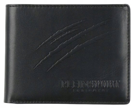 PLEIN SPORT ORYGINALNY PORTFEL MĘSKI SKÓRA BOX