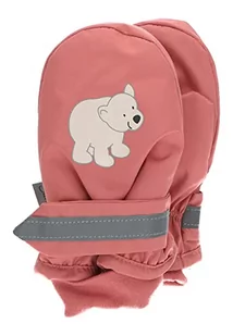 Sterntaler Unisex dziecięce rękawiczki z motywem misia polarnego, różowe, 2 - Rękawiczki - miniaturka - grafika 1