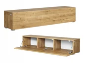 Szafki RTV - Szafka Rtv Kira 140 cm szafka pod telewizor złoty dąb Wisząca Lub Stojąca - miniaturka - grafika 1