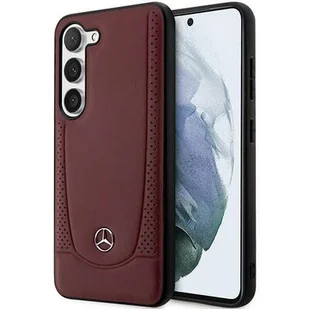 Mercedes MEHCS23LARMRE S23 Ultra S918 czerwony/red hardcase Leather Urban Bengale - Etui i futerały do telefonów - miniaturka - grafika 1