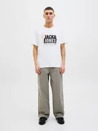 Koszulki męskie - Jack & Jones Koszulka w kolorze białym - miniaturka - grafika 1