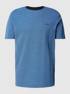 Koszulki męskie - T-shirt z bawełny z detalem z logo - grafika 1