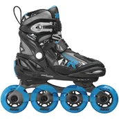 Rolki - Roces Moody Boy TIF łyżworolki chłopięce, Black-Astro Blue, 30-35 400855-001 - miniaturka - grafika 1