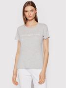 Koszulki i topy damskie - Calvin Klein Jeans T-Shirt Institutional J20J207879 Szary Regular Fit - miniaturka - grafika 1
