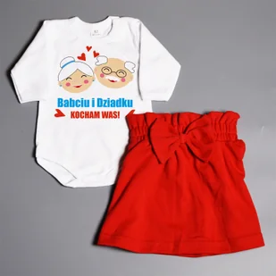 Babciu i Dziadku - KOCHAM WAS! - komplet dla dziewczynki - Body dla niemowląt Babciu i Dziadku - KOCHAM WAS! - komplet dla dziewczynki - Body dla niemowląt - miniaturka - grafika 1