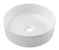 Umywalki - Elior Biała nowoczesna okrągła umywalka na blat D8-C92 - miniaturka - grafika 1