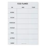 Kalendarze - Biały tygodniowy planer posiłków Design Letters Food - miniaturka - grafika 1