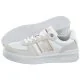 Sneakersy damskie - Sneakersy Basket Sneaker With Webbing White FW0FW06950 YBS (TH786-a) Tommy Hilfiger - miniaturka - grafika 1