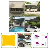 Parasole ogrodowe - The Living Store Żagiel przeciwsłoneczny - 160 g/m² - żółty - 4x4 m - HDPE - Żagiel Przeciwsłoneczny - miniaturka - grafika 1