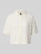 Bluzki damskie - Kurtka z dzianiny o kroju relaxed fit z czystej bawełny model ‘FALKA’ - miniaturka - grafika 1