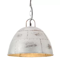 Lampy pozostałe - VidaXL Industrialna lampa wisząca, 25 W, srebrna, okrągła, 31 cm, E27 320546  VidaXL - miniaturka - grafika 1