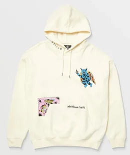 bluza męska VOLCOM FA BOB MOLLEMA PO 2 LIGHT BEIGE - Bluzy męskie - miniaturka - grafika 1