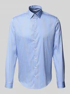 Koszule męskie - Koszula biznesowa o kroju slim fit z listwą guzikową - miniaturka - grafika 1