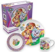 Zestawy naczyń dla dzieci - Zestaw obiadowy ceramiczny PSI PATROL SKYE talerzyk miska kubek - miniaturka - grafika 1