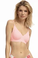 Biustonosze - Biustonosz Simple t-shirt Bra Różowy (Rozmiar M) - miniaturka - grafika 1
