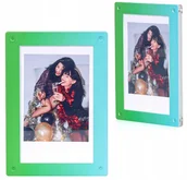Ramki na zdjęcia - Ramka Na Magnes Lodówkę Do Zdjęć Instax Mini 99 41 12 40 11 Evo Liplay Link / Zielono - Niebieski - miniaturka - grafika 1