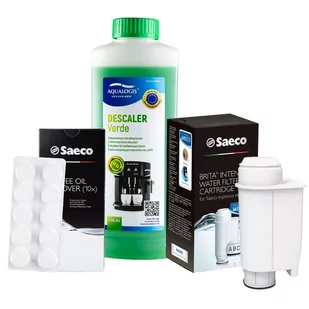 Zestaw do Ekspresu Philips Saeco Intenza+ Filtr Philips CA6702, Verde 500ml, Tabletki Czyszczące CA6704/60 - Akcesoria i części do ekspresów do kawy - miniaturka - grafika 1