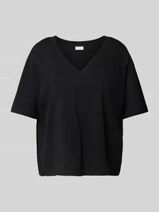 T-shirt o pudełkowym kroju z czystej bawełny - Koszulki i topy damskie - miniaturka - grafika 1