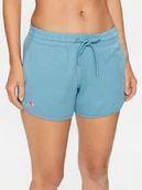 Spodenki damskie - Kappa Szorty sportowe 313037 Niebieski Regular Fit - miniaturka - grafika 1