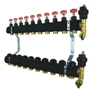 Akcesoria hydrauliczne - Rozdzielacz Ptm Standard 10 obwodów ocieplany, do ogrzewania podłogowego - miniaturka - grafika 1