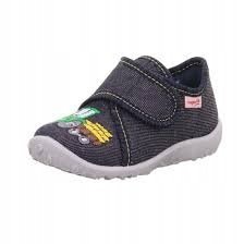 SUPERFIT GRANATOWE KAPCIE DZIECIĘCE Z APLIKACJĄ I RZEPEM 18 J0A