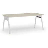 Biurka - Biurko PRIMO SIGMA, 1800 x 900 mm, podstawa biała, brzoza - miniaturka - grafika 1