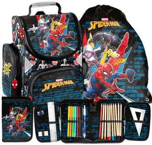 3ELEM. ZESTAW szkolny tornister Spider-Man Spiderman Dla chłopca Paso - Zestawy szkolne - miniaturka - grafika 1