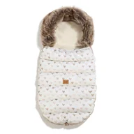 Śpiworki dla dzieci - La Millou Śpiworek do Wózka Uni Multi HEARTBEAT BEIGE - miniaturka - grafika 1