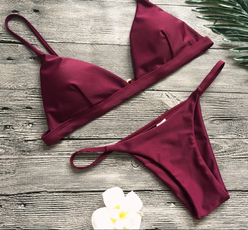 Bikini Brazylijskie Dwuczęściowy Strój Kąpielowy STRINGI - L