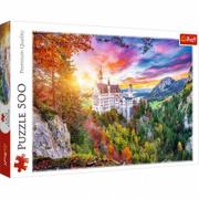 Puzzle - Puzzle 500 Widok na zamek Neuschwanstein TREFL - miniaturka - grafika 1