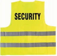 Odzież robocza - Kamizelka odblaskowa z nadrukiem SECURITY rozmiar L - miniaturka - grafika 1
