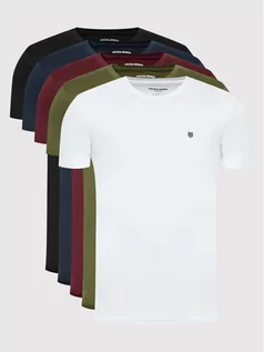 Koszulki męskie - Jack&Jones PREMIUM Komplet 5 t-shirtów Brody 12190468 Kolorowy Regular Fit - grafika 1