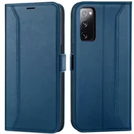 Etui i futerały do telefonów - Etui na telefon komórkowy Samsung Galaxy S20 składane etui z klapką, niebieskie - miniaturka - grafika 1