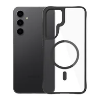 Etui i futerały do telefonów - Etui 3MK Satin Guardx MagCase do Samsung Galaxy S24/S25 Przezroczysto-czarny - miniaturka - grafika 1
