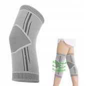 Pozostała odzież dla rowerzystów - ORTEZA NA KOLANO USZTYWNIACZ KOLANA STABILIZATOR STAWU KOLANOWEGO OPASKA L - miniaturka - grafika 1