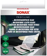 Kosmetyki samochodowe - SONAX Ściereczka z mikrofibry (3 sztuki) chłonna i niestrzępiąca się do czyszczenia szyb i powierzchni szklanych bez smug | Nr art. 04515410 - miniaturka - grafika 1