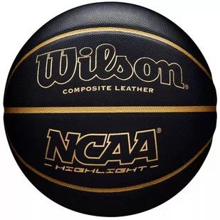 Piłka koszykowa Wilson NCAA Highlight 295 czarna WTB067519XB07 - rozmiar piłek - 7 - Koszykówka - miniaturka - grafika 1