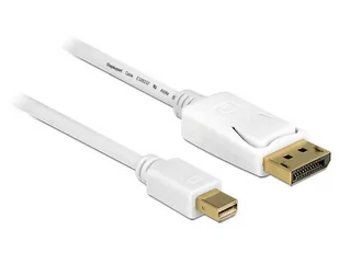 Impakt KABEL DISPLAYPORT MINI(M) V1.2-> DISPLAYPORT M 2M 4K WHITE DELOCK - Kable komputerowe i do monitorów - miniaturka - grafika 2