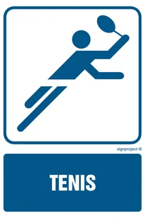 RD009 TENIS, PN - PŁYTA PCV 1MM; (200X300MM) - Systemy ekspozycyjne i znaki informacyjne - miniaturka - grafika 1