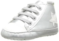 Buty dla dziewczynek - Chicco 1050412 Polacchino Nyon buty dziecięce, srebrne, 17 EU - miniaturka - grafika 1