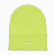 Czapki damskie - Czapka zimowa Nike Peak Swoosh Beanie cyber/white WYSYŁKA W 24H 30 DNI NA ZWROT - miniaturka - grafika 1