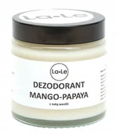 Dezodoranty i antyperspiranty unisex - La-le Dezodorant w kremie Mango Papaya w szkle - miniaturka - grafika 1
