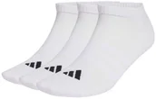 Skarpety termoaktywne - Adidas Skarpety adidas Cushioned Essentials Low Cut 3 pary białe JZ0535 43-45 - miniaturka - grafika 1