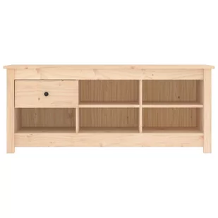 Lumarko Szafka na buty, 110x38x45,5 cm, lite drewno sosnowe - Szafki na buty - miniaturka - grafika 4