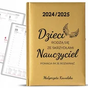 Kalendarze - Kalendarz Nauczycielski 24\25 Złoty Nauczyciele Rozwijają Skrzydła KREATOR - miniaturka - grafika 1