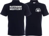 Odzież robocza - Promostars LPP - Koszulka Polo męska RATOWNIK MEDYCZNY granatowa - miniaturka - grafika 1