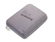 Planery - TROIKA CBO10/GB organizer Sztuczna skóra, Aksamit Szary - miniaturka - grafika 1